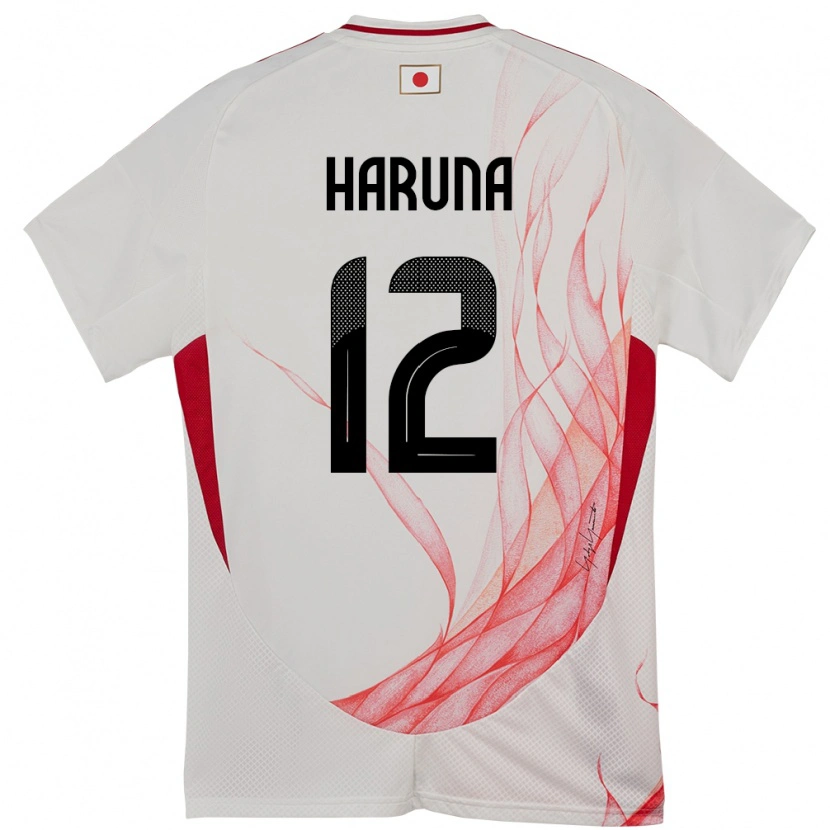 Danxen Heren Japan Ryusei Haruna #12 Wit Uitshirt Uittenue 24-26 T-Shirt