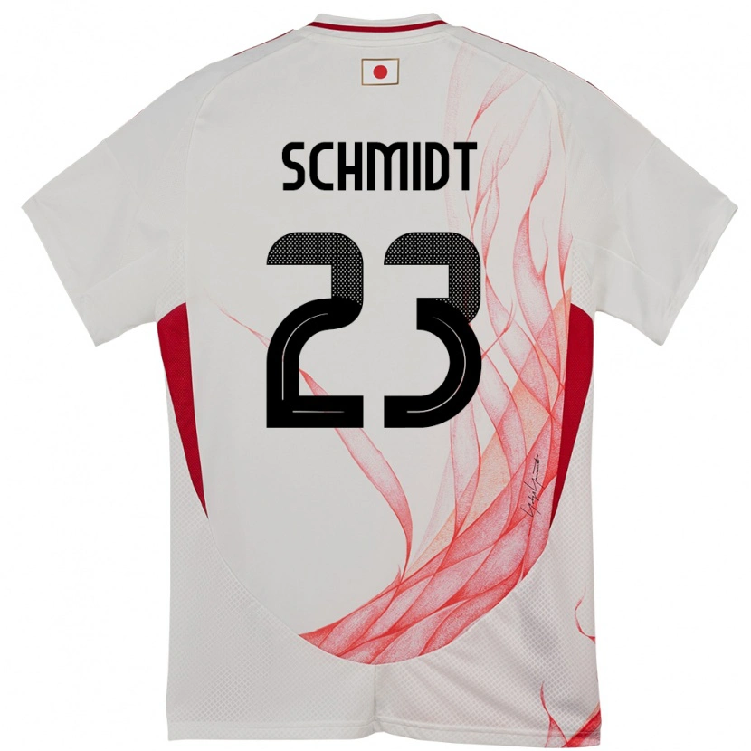Danxen Heren Japan Daniel Schmidt #23 Wit Uitshirt Uittenue 24-26 T-Shirt