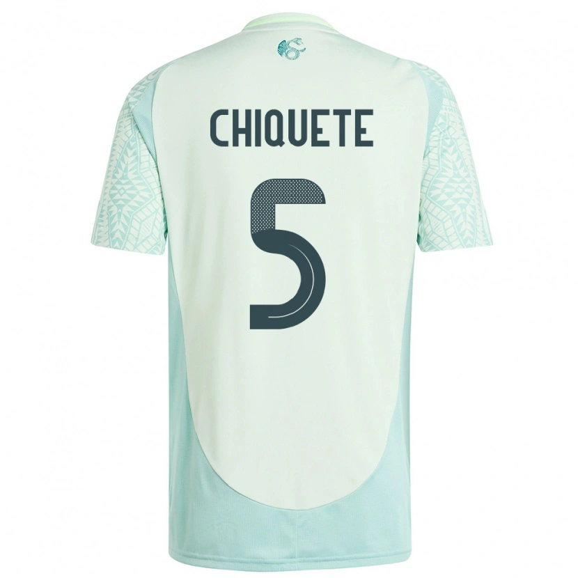Danxen Heren Mexico Jesús Orozco Chiquete #5 Linnen Groen Uitshirt Uittenue 24-26 T-Shirt