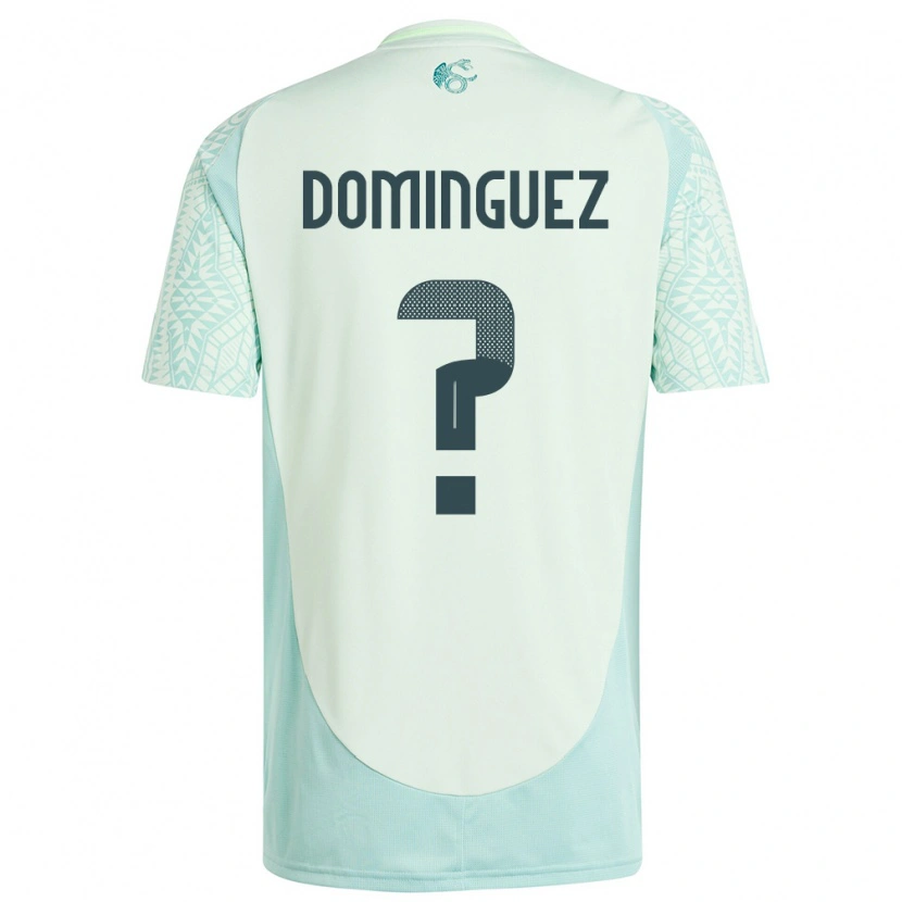 Danxen Heren Mexico Alexéi Domínguez #0 Linnen Groen Uitshirt Uittenue 24-26 T-Shirt