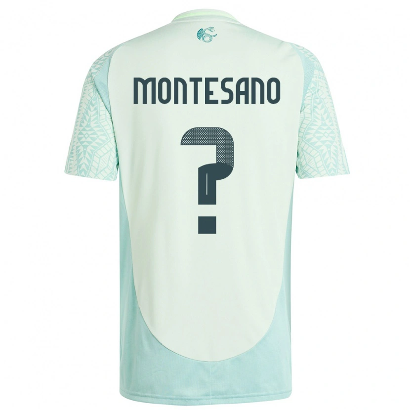 Danxen Heren Mexico Jesús Montesano #0 Linnen Groen Uitshirt Uittenue 24-26 T-Shirt