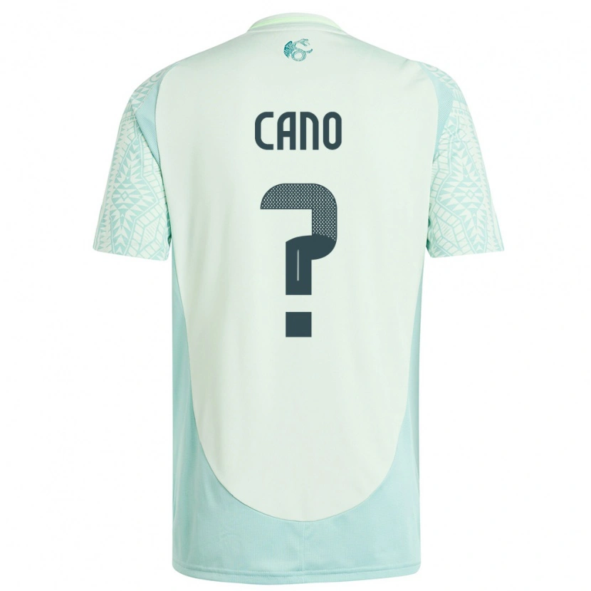 Danxen Heren Mexico Iker Cano #0 Linnen Groen Uitshirt Uittenue 24-26 T-Shirt