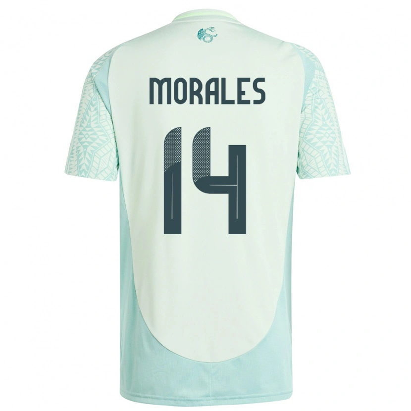 Danxen Heren Mexico Amaury Morales #14 Linnen Groen Uitshirt Uittenue 24-26 T-Shirt