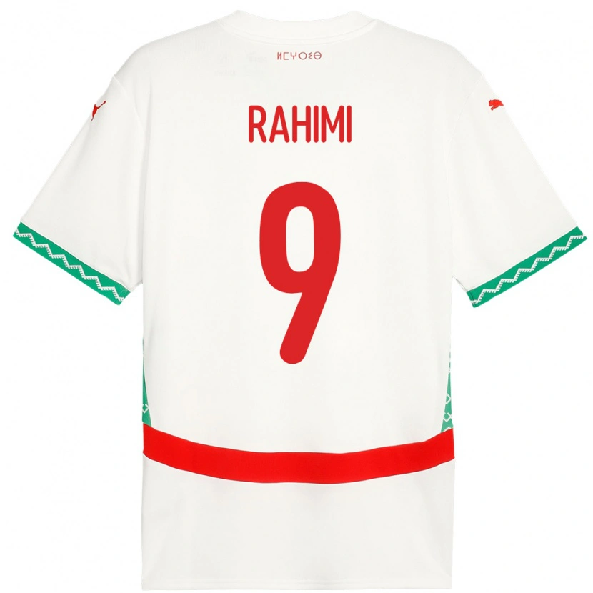 Danxen Heren Marokko Soufiane Rahimi #9 Wit Uitshirt Uittenue 24-26 T-Shirt