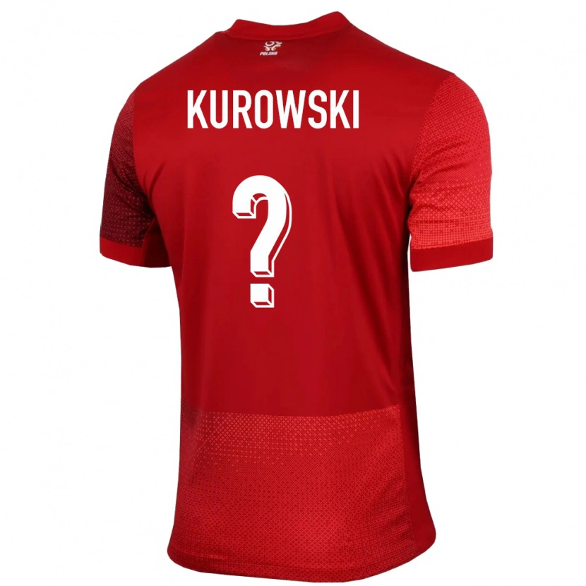 Danxen Heren Polen Krzysztof Kurowski #0 Rood Uitshirt Uittenue 24-26 T-Shirt