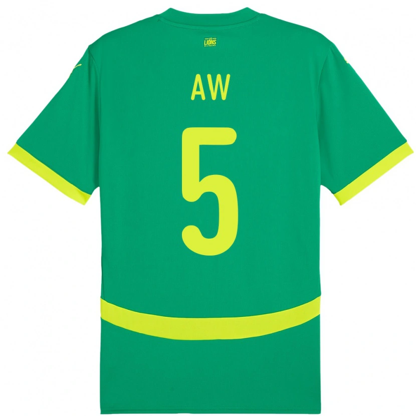 Danxen Heren Senegal Souleymane Aw #5 Groen Uitshirt Uittenue 24-26 T-Shirt
