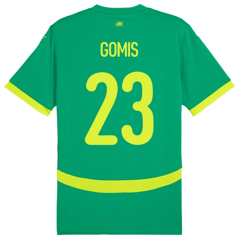 Danxen Heren Senegal Alfred Gomis #23 Groen Uitshirt Uittenue 24-26 T-Shirt