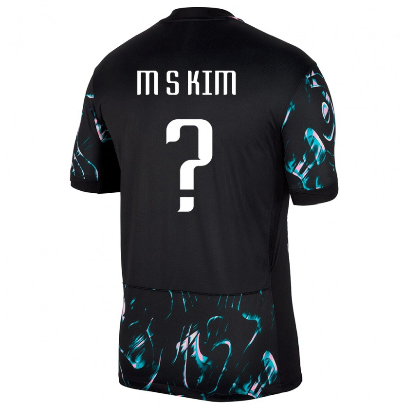 Danxen Heren Zuid-Korea Kim Min Sung #0 Zwart Uitshirt Uittenue 24-26 T-Shirt