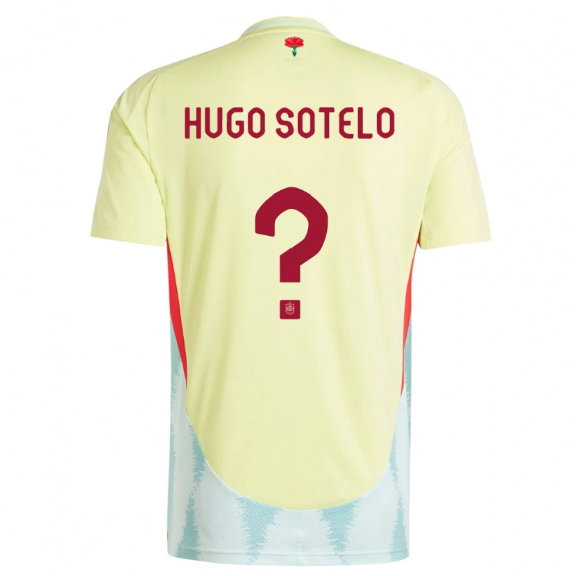 Danxen Heren Spanje Hugo Sotelo #0 Geel Uitshirt Uittenue 24-26 T-Shirt