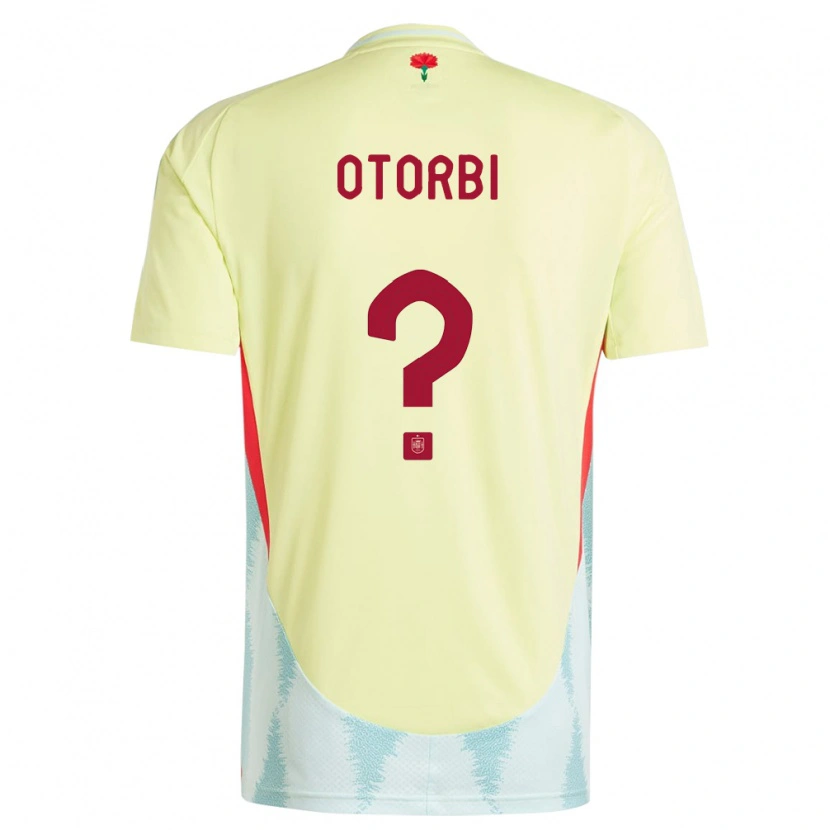 Danxen Heren Spanje David Otorbi #0 Geel Uitshirt Uittenue 24-26 T-Shirt