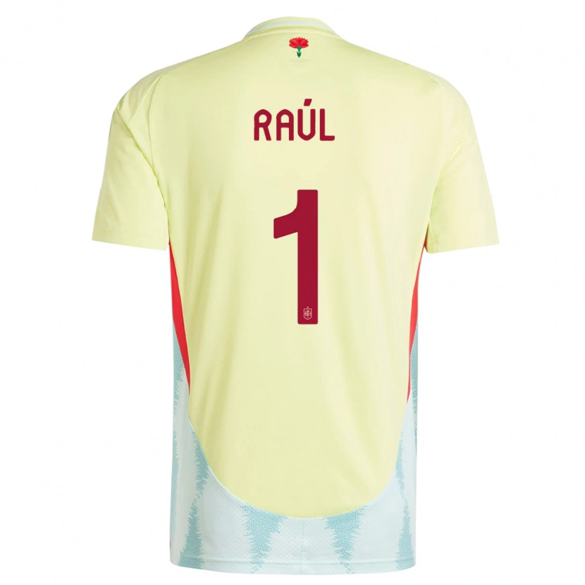 Danxen Heren Spanje Raúl Jiménez #1 Geel Uitshirt Uittenue 24-26 T-Shirt