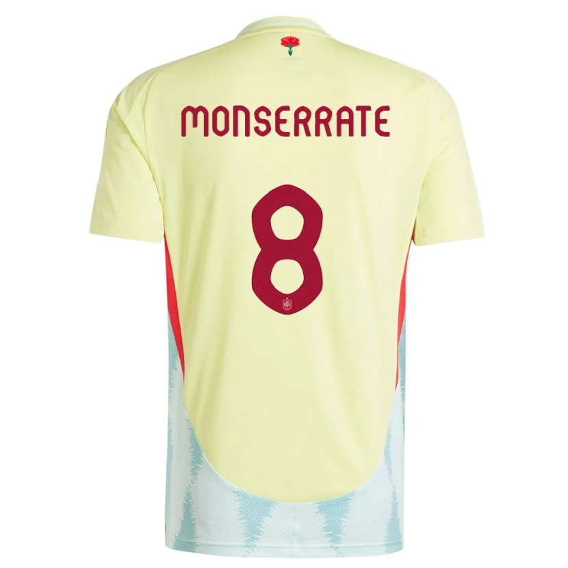 Danxen Heren Spanje Jano Monserrate #8 Geel Uitshirt Uittenue 24-26 T-Shirt