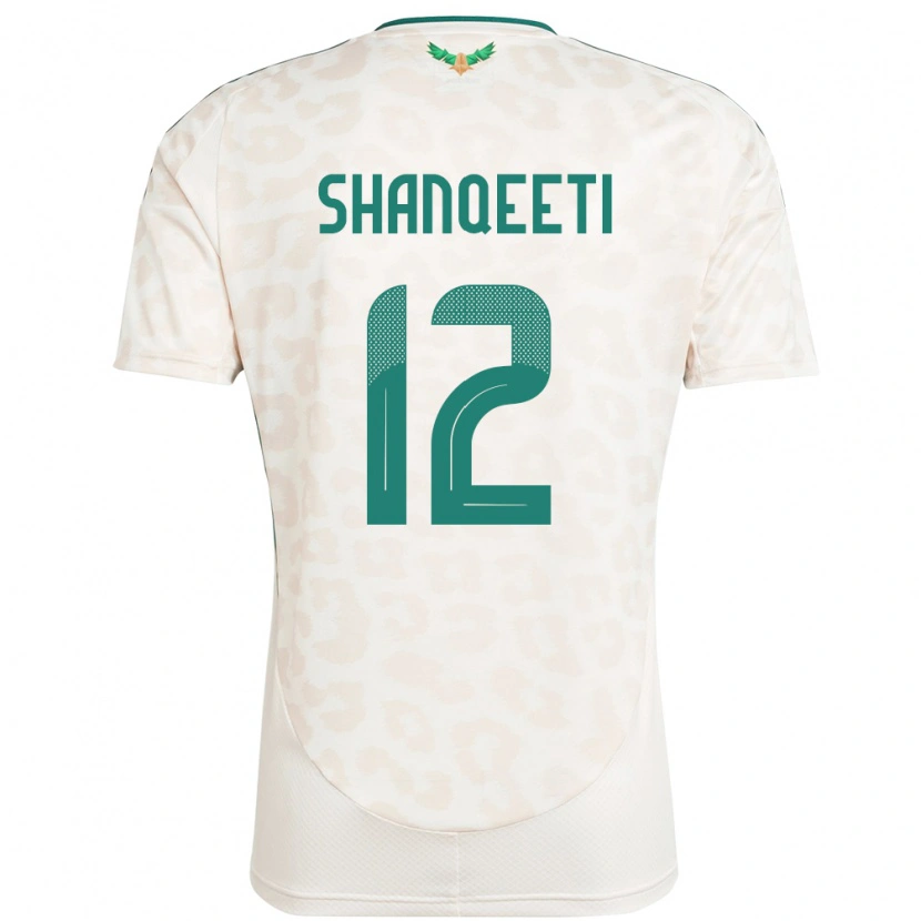 Danxen Heren Saoedi-Arabië Muhannad Shanqeeti #12 Wit Uitshirt Uittenue 24-26 T-Shirt