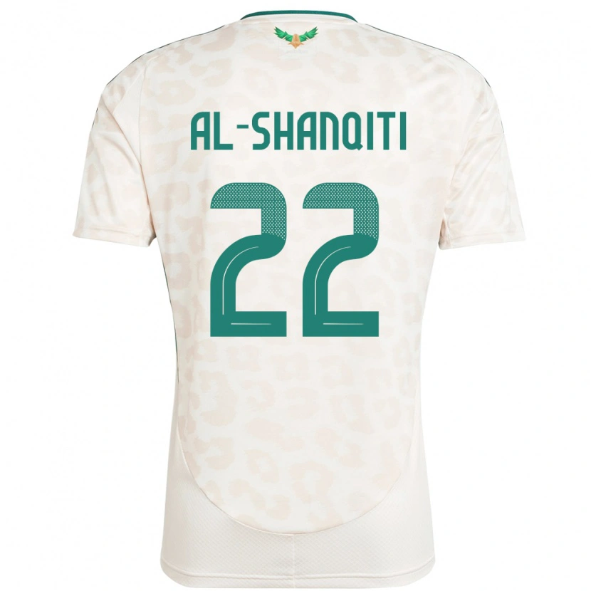 Danxen Heren Saoedi-Arabië Hamed Al-Shanqiti #22 Wit Uitshirt Uittenue 24-26 T-Shirt