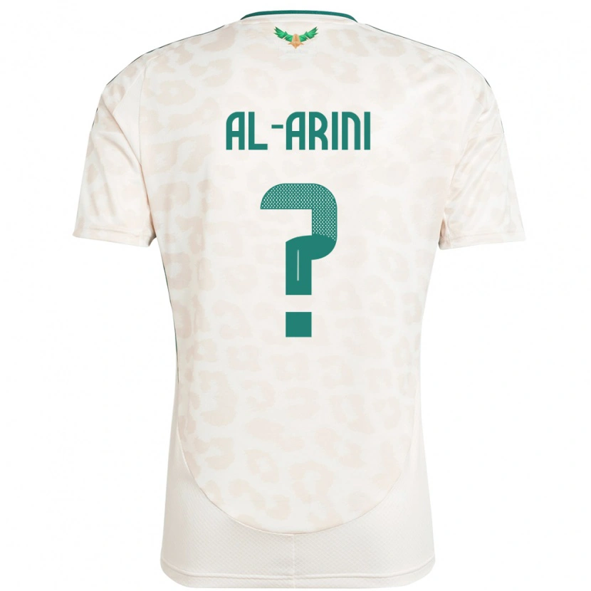 Danxen Heren Saoedi-Arabië Bassem Al-Arini #0 Wit Uitshirt Uittenue 24-26 T-Shirt