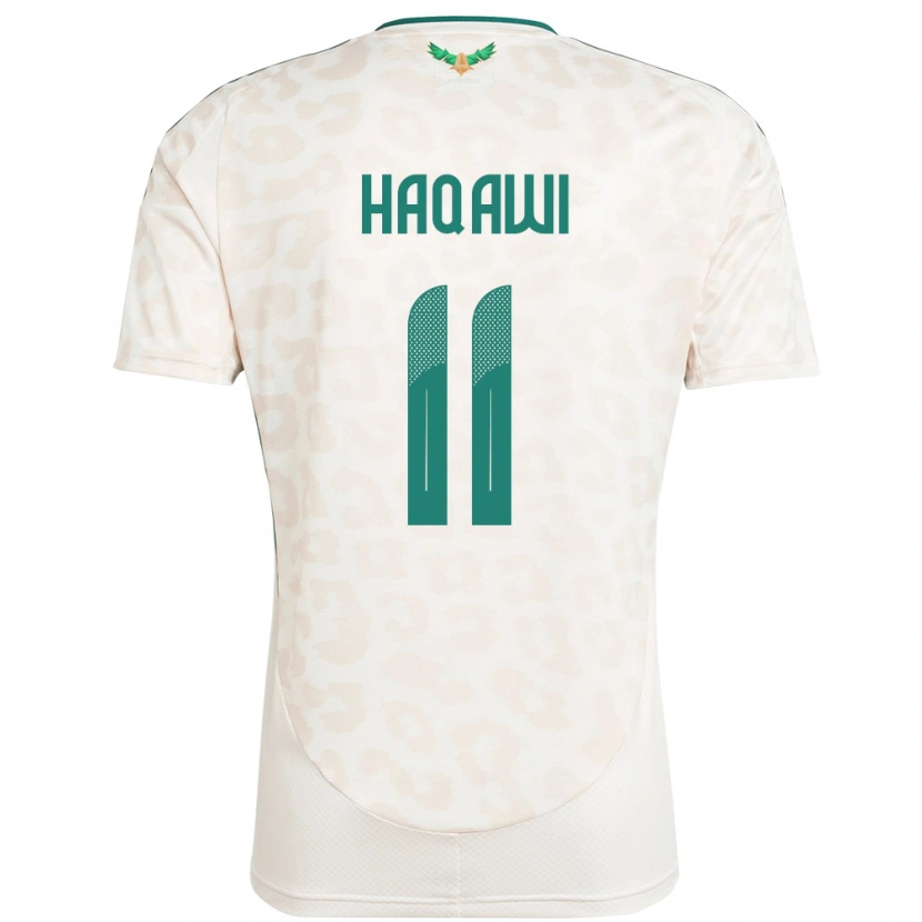 Danxen Heren Saoedi-Arabië Saad Haqawi #11 Wit Uitshirt Uittenue 24-26 T-Shirt