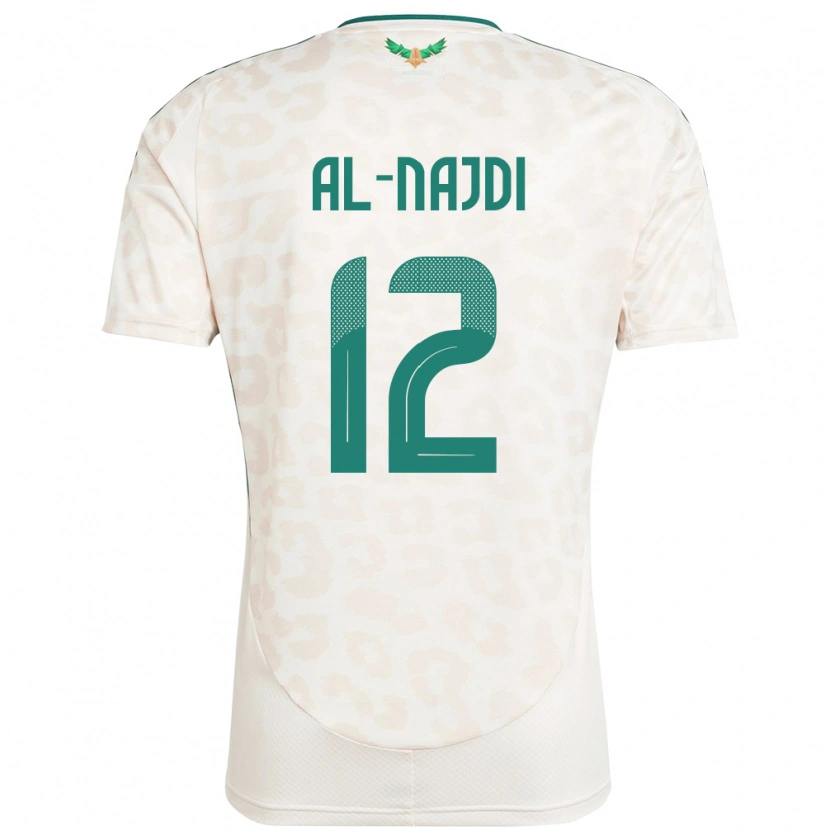 Danxen Heren Saoedi-Arabië Salem Al-Najdi #12 Wit Uitshirt Uittenue 24-26 T-Shirt