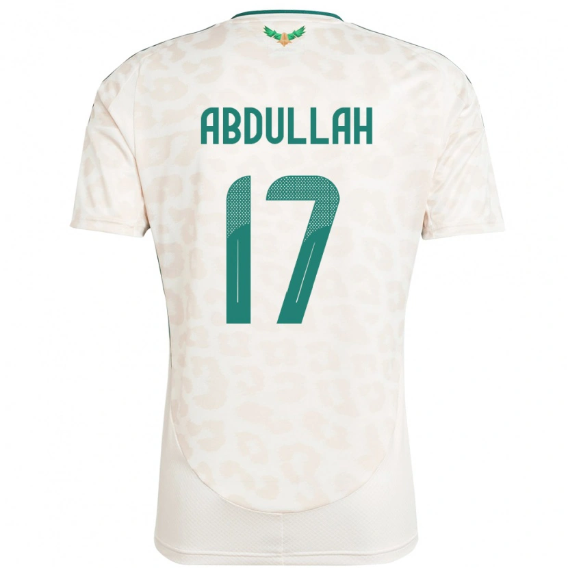 Danxen Heren Saoedi-Arabië Salem Abdullah #17 Wit Uitshirt Uittenue 24-26 T-Shirt