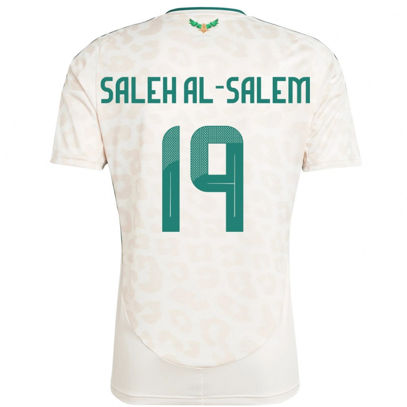 Danxen Heren Saoedi-Arabië Yousef Saleh Al-Salem #19 Wit Uitshirt Uittenue 24-26 T-Shirt