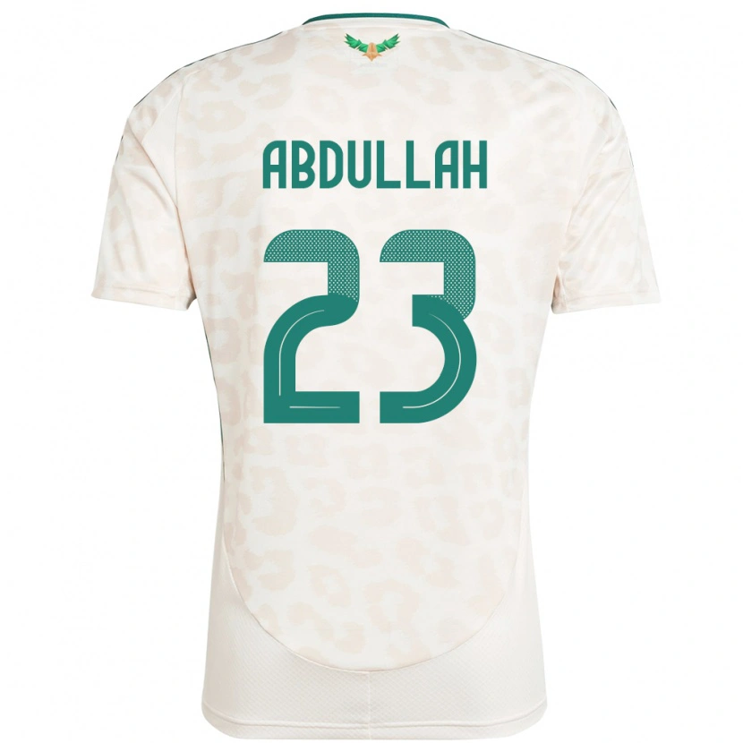 Danxen Heren Saoedi-Arabië Nawaf Abdullah #23 Wit Uitshirt Uittenue 24-26 T-Shirt
