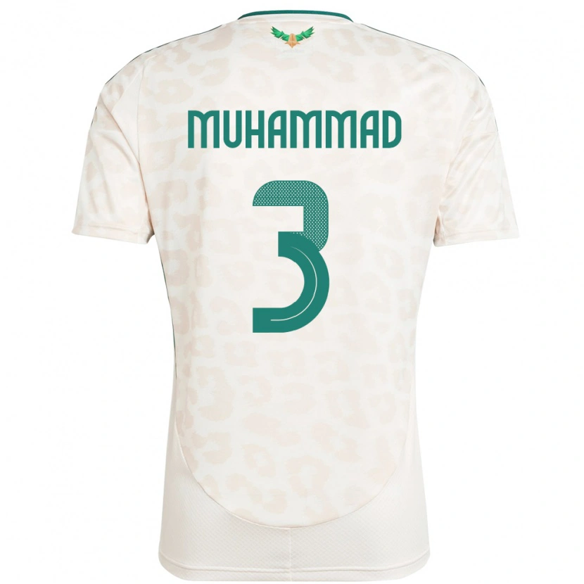 Danxen Heren Saoedi-Arabië Lin Muhammad #3 Wit Uitshirt Uittenue 24-26 T-Shirt