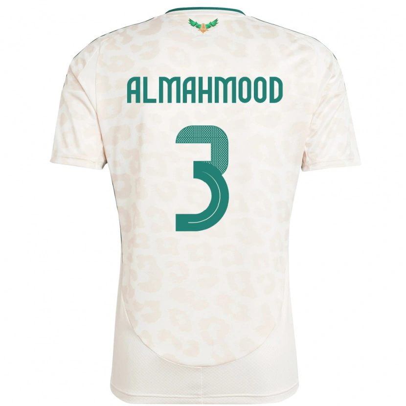 Danxen Heren Saoedi-Arabië Mohammed Almahmood #3 Wit Uitshirt Uittenue 24-26 T-Shirt