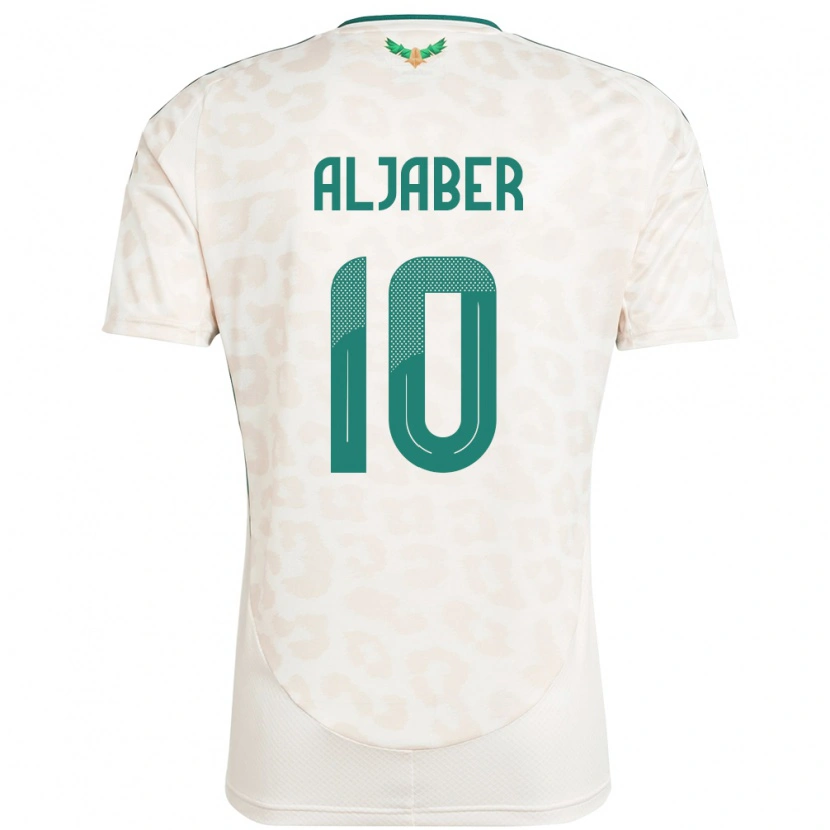 Danxen Heren Saoedi-Arabië Yassen Aljaber #10 Wit Uitshirt Uittenue 24-26 T-Shirt