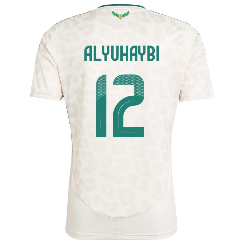 Danxen Heren Saoedi-Arabië Ammar Alyuhaybi #12 Wit Uitshirt Uittenue 24-26 T-Shirt