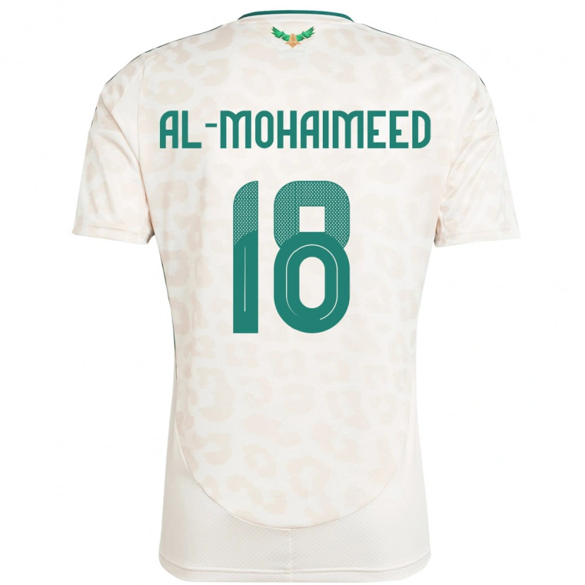 Danxen Heren Saoedi-Arabië Samer Al Mohaimeed #18 Wit Uitshirt Uittenue 24-26 T-Shirt