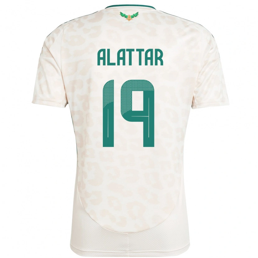 Danxen Heren Saoedi-Arabië Ramiz Alattar #19 Wit Uitshirt Uittenue 24-26 T-Shirt
