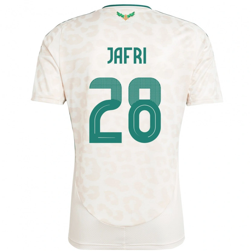 Danxen Heren Saoedi-Arabië Farah Jafri #28 Wit Uitshirt Uittenue 24-26 T-Shirt