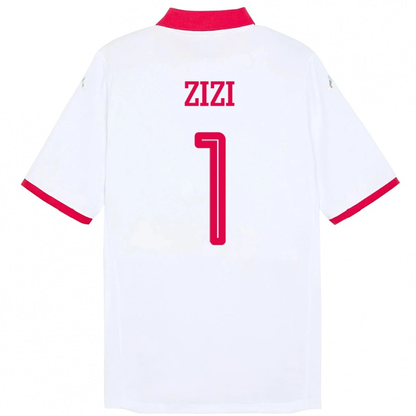 Danxen Heren Tunesië Nesrine Zizi #1 Wit Uitshirt Uittenue 24-26 T-Shirt