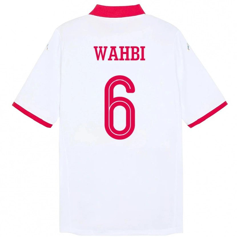 Danxen Heren Tunesië Gaith Wahbi #6 Wit Uitshirt Uittenue 24-26 T-Shirt