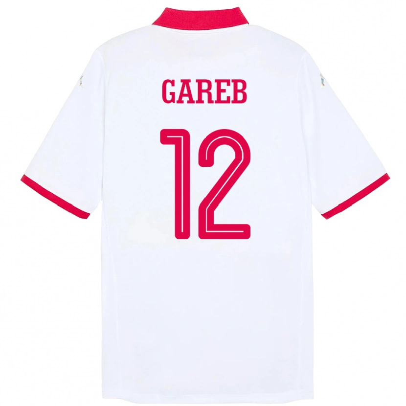 Danxen Heren Tunesië Adem Gareb #12 Wit Uitshirt Uittenue 24-26 T-Shirt