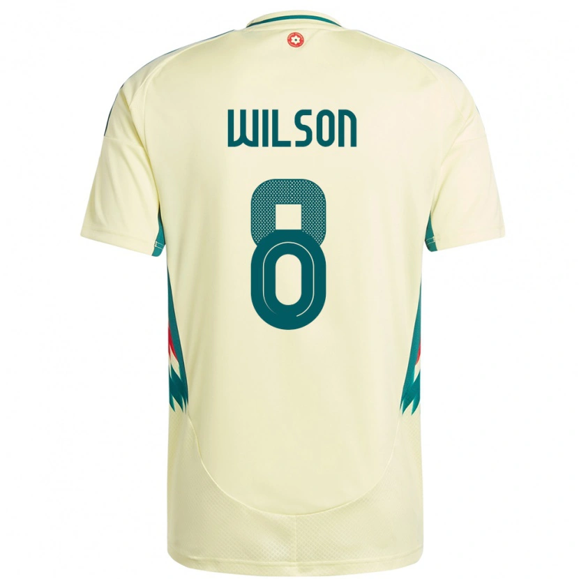 Danxen Heren Wales Harry Wilson #8 Beige Geel Uitshirt Uittenue 24-26 T-Shirt