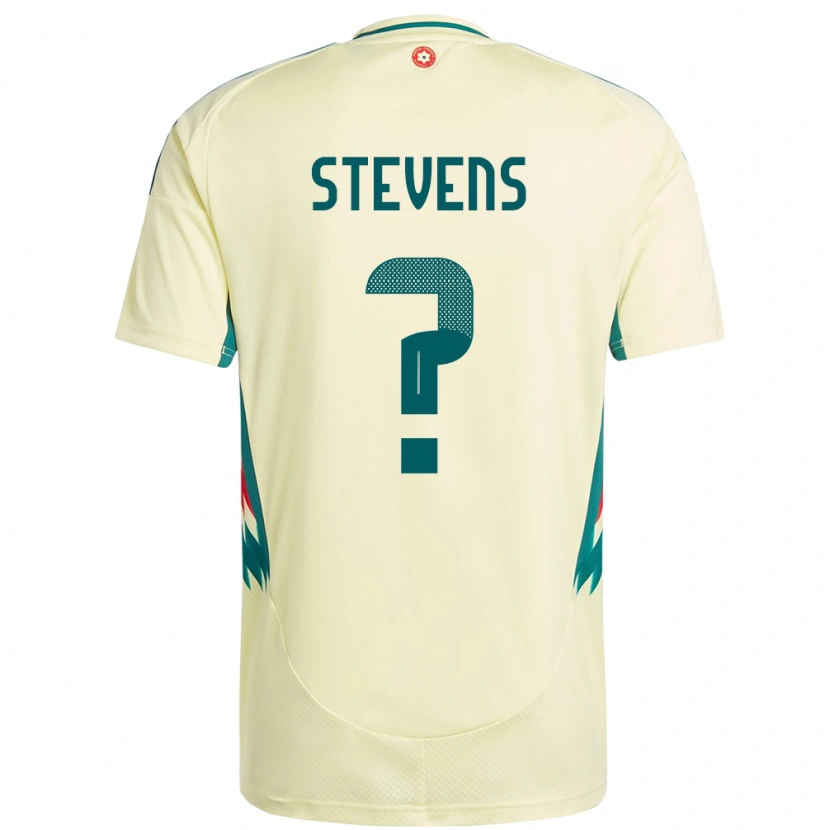 Danxen Heren Wales Charlie Stevens #0 Beige Geel Uitshirt Uittenue 24-26 T-Shirt