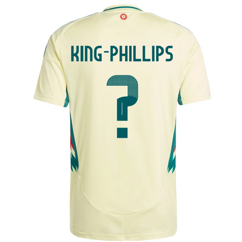 Danxen Heren Wales Zac King-Phillips #0 Beige Geel Uitshirt Uittenue 24-26 T-Shirt