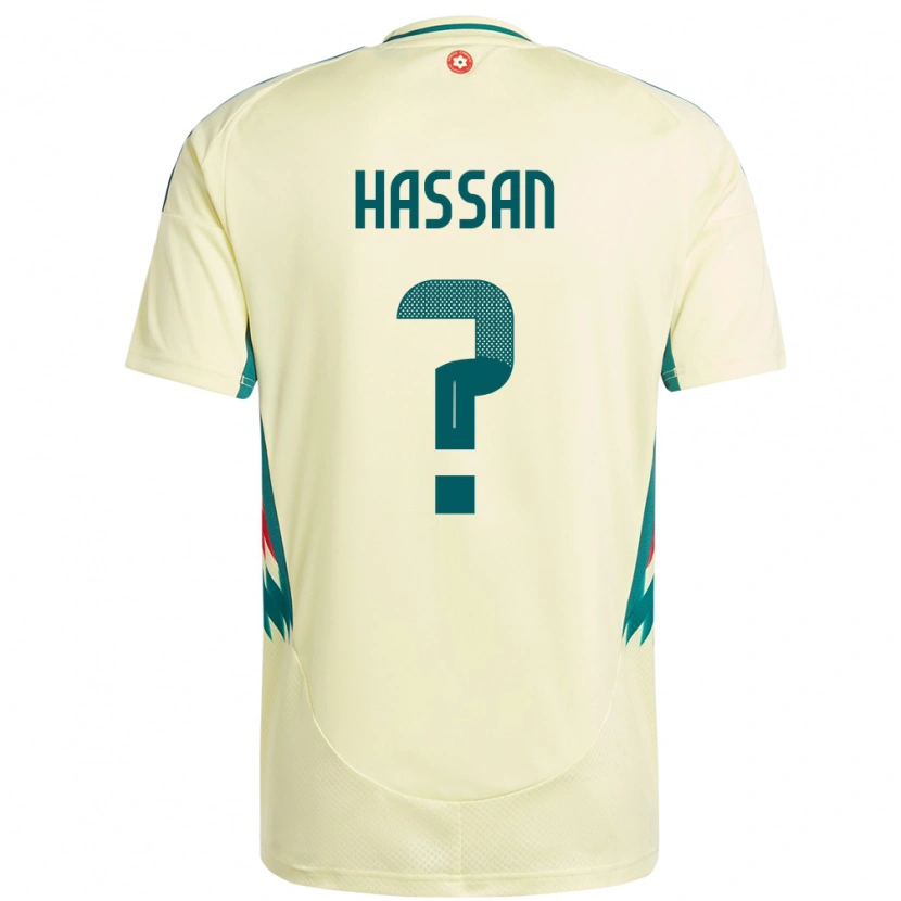 Danxen Heren Wales Rio Hassan #0 Beige Geel Uitshirt Uittenue 24-26 T-Shirt