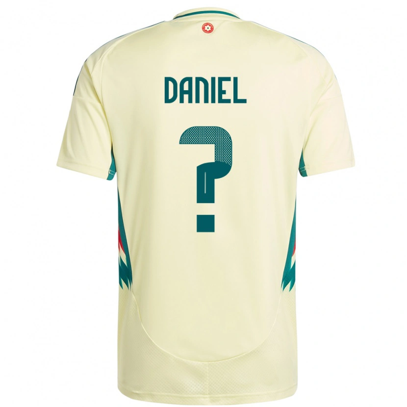 Danxen Heren Wales Hugo Daniel #0 Beige Geel Uitshirt Uittenue 24-26 T-Shirt