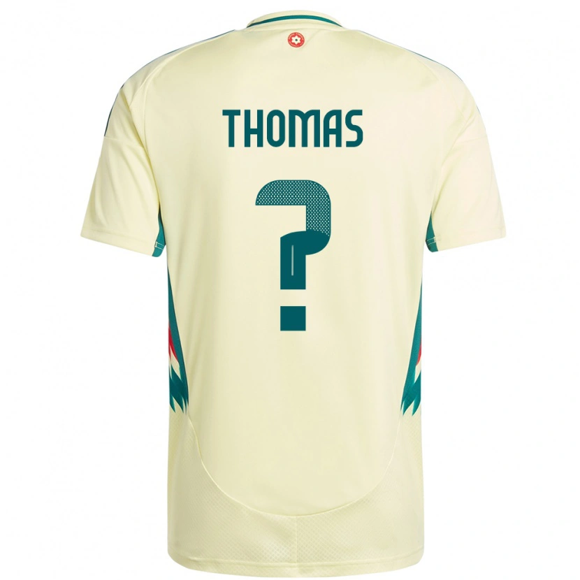 Danxen Heren Wales George Thomas #0 Beige Geel Uitshirt Uittenue 24-26 T-Shirt
