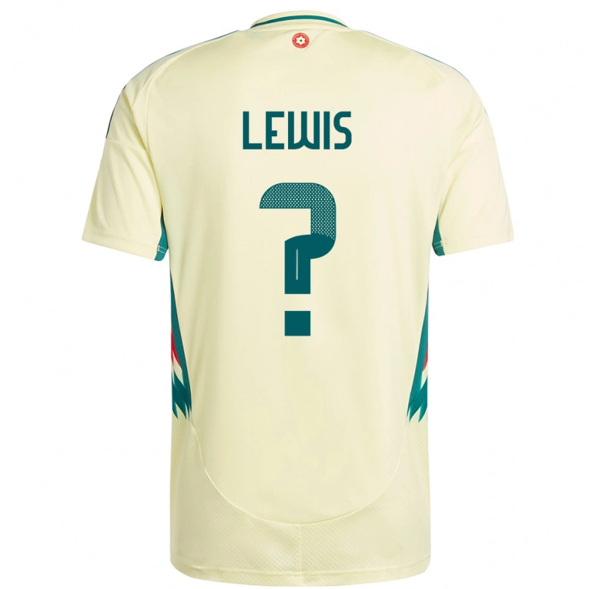 Danxen Heren Wales Bobby Lewis #0 Beige Geel Uitshirt Uittenue 24-26 T-Shirt