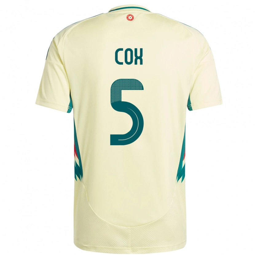 Danxen Heren Wales Daniel Cox #5 Beige Geel Uitshirt Uittenue 24-26 T-Shirt