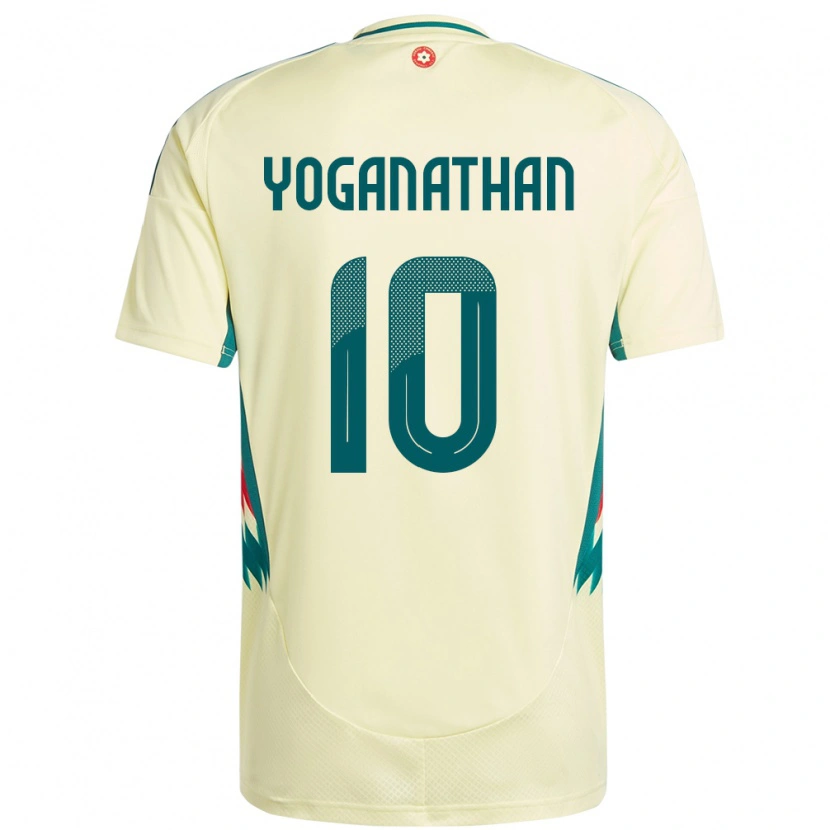 Danxen Heren Wales Vimal Yoganathan #10 Beige Geel Uitshirt Uittenue 24-26 T-Shirt