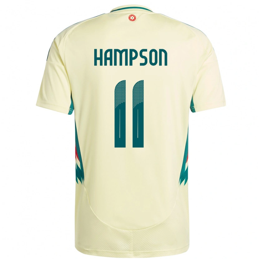 Danxen Heren Wales Owen Hampson #11 Beige Geel Uitshirt Uittenue 24-26 T-Shirt
