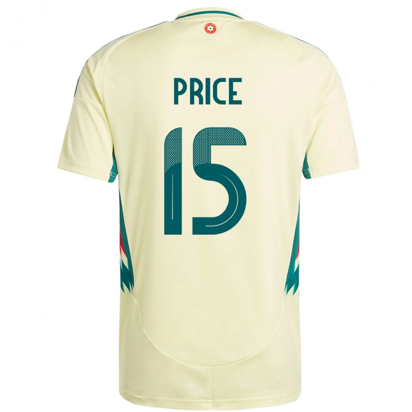 Danxen Heren Wales Tom Price #15 Beige Geel Uitshirt Uittenue 24-26 T-Shirt