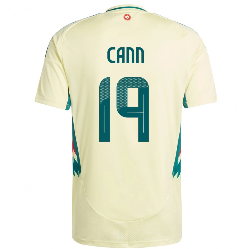 Danxen Heren Wales Ethan Cann #19 Beige Geel Uitshirt Uittenue 24-26 T-Shirt