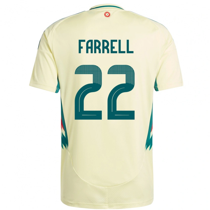 Danxen Heren Wales Joshua Farrell #22 Beige Geel Uitshirt Uittenue 24-26 T-Shirt