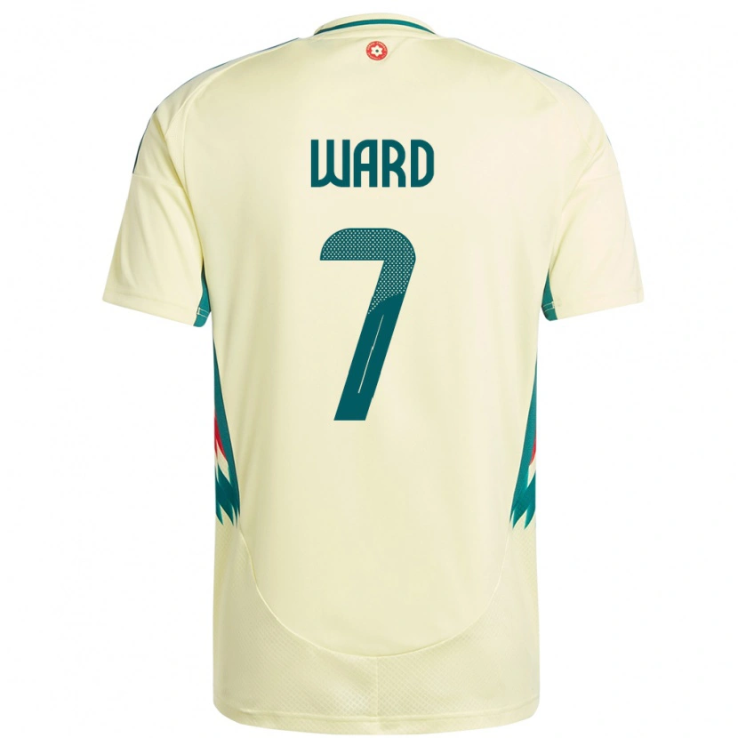 Danxen Heren Wales Helen Ward #7 Beige Geel Uitshirt Uittenue 24-26 T-Shirt