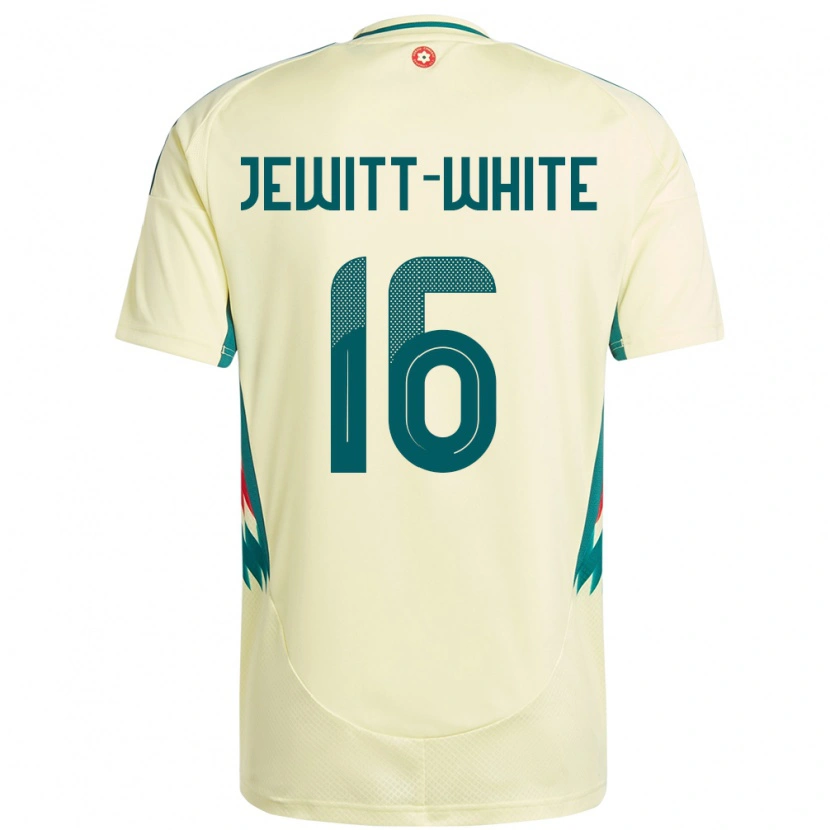 Danxen Heren Wales Harry Jewitt White #16 Beige Geel Uitshirt Uittenue 24-26 T-Shirt