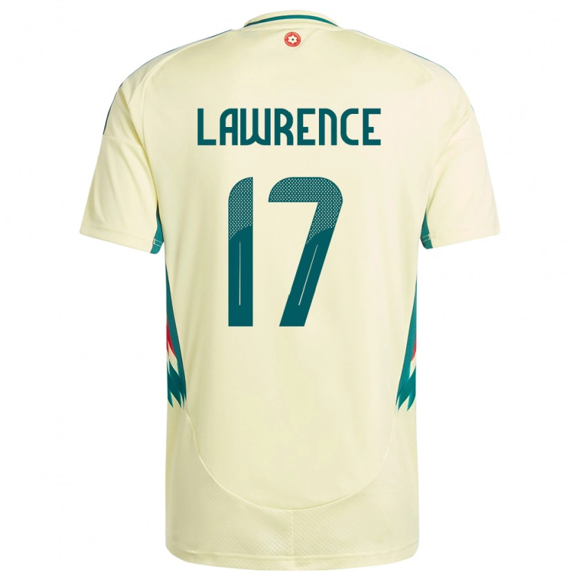 Danxen Heren Wales Nadia Lawrence #17 Beige Geel Uitshirt Uittenue 24-26 T-Shirt